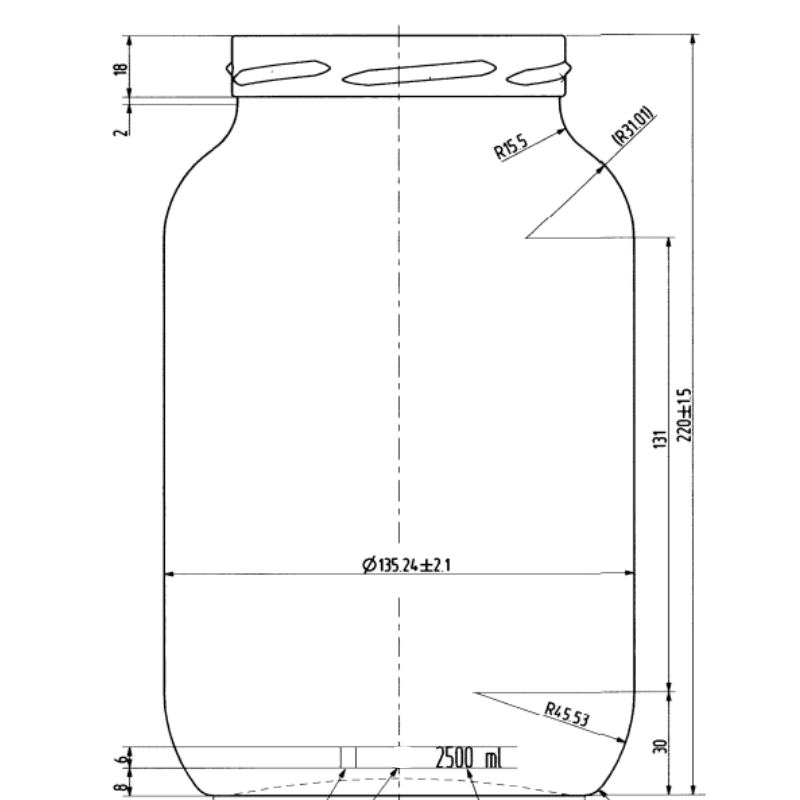 Tegla 2.5L STANDARD Slika 2