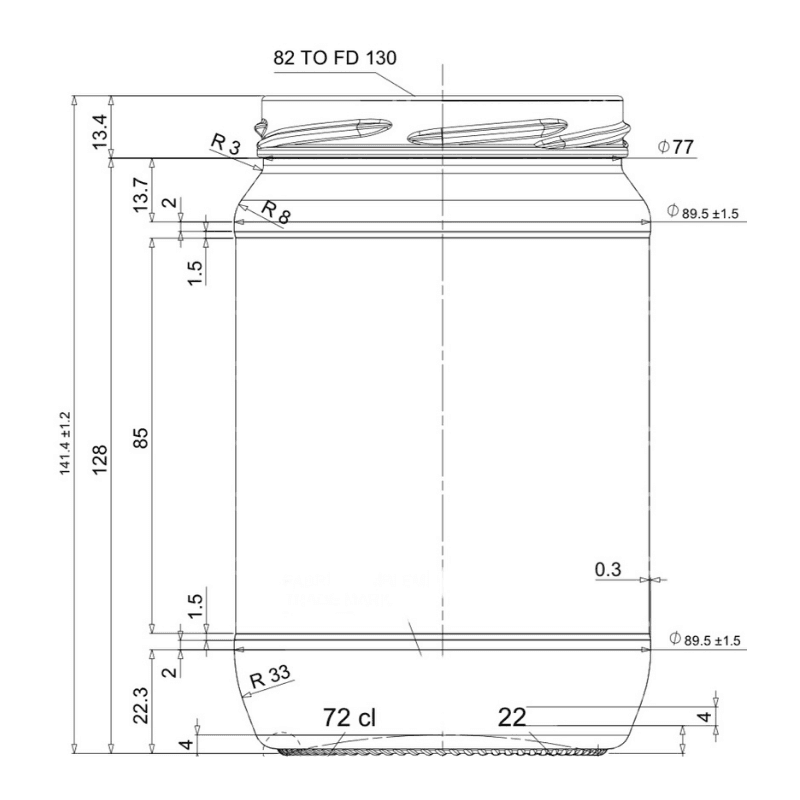 Tegla 720ml STANDARD Slika 2